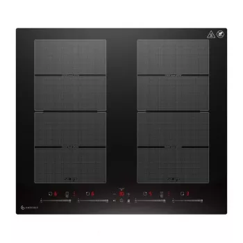 AMZCHEF CE-FS-I74S-FFDD10 επαγωγική εστία 4 ζωνών με χειρισμό αφής, 7200W, μαύρο