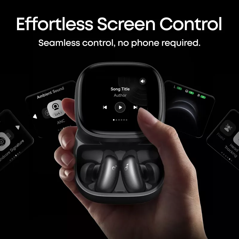 Anker Soundcore Liberty 5 Pro Max πραγματικά ασύρματα ακουστικά in-ear, ANC, Bluetooth 6.1, μαύρα