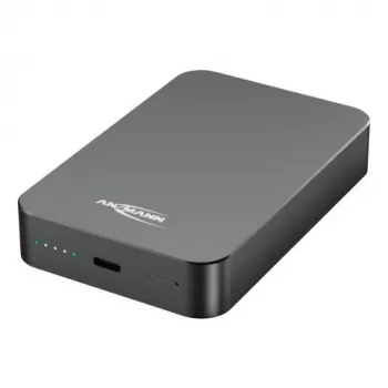 ANSMANN 1700-0199 10000 mAh Ασύρματο Power Bank ανθρακί
