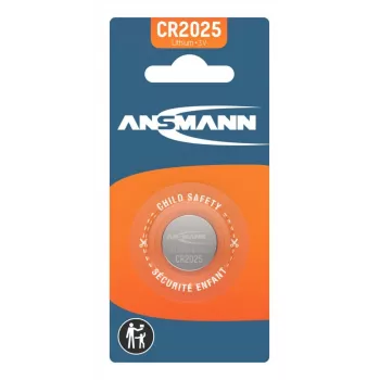 ANSMANN CR2025 Μπαταρία λιθίου κουμπί, 3V, 160mAh, 1 τεμ. blister