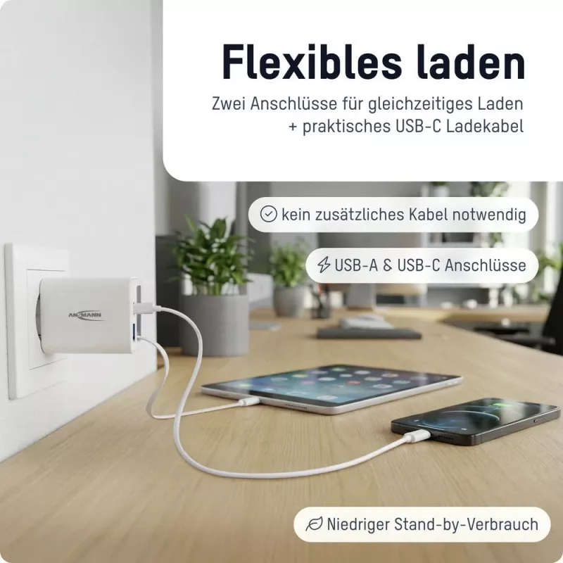 ANSMANN USB Charger 230PD 30W λευκό
