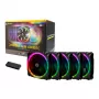 Antec Prizm 120 ARGB ανεμιστήρας κουτιού συσκευασία 5 τεμ. + controller - μαύρο