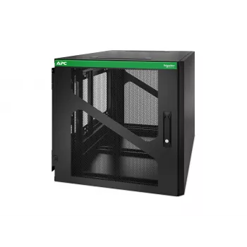 APC NetShelter 12U επιτοίχιο rack με πλευρικό βάθος USV, μαύρο