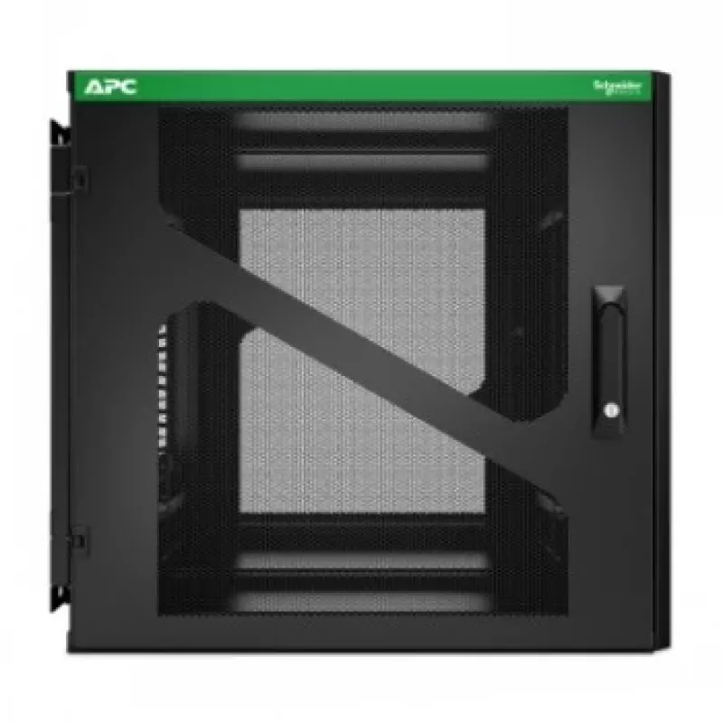 APC NetShelter 12U επιτοίχιο rack με πλευρικό βάθος USV, μαύρο