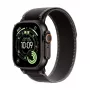 Apple Watch Ultra 3 GPS + Cellular 49mm Θήκη από μαύρο τιτάνιο με Black/Charcoal Trail Loop - Large (Μοντέλο A3281, MF1H4QR/A)
