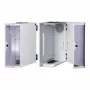 apraNET 1U 19 ίντσες σταθερό ράφι Rack, Ανοιχτό Γκρι (RAL 7035), βάθος 250 mm, Φόρτιση 25 kg