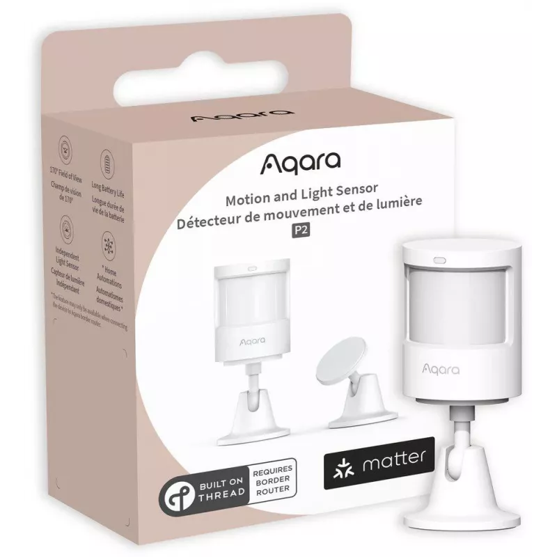 Aqara Αισθητήρας Κίνησης και Φωτός P2 - Thread, Bluetooth 5.0, Λευκό