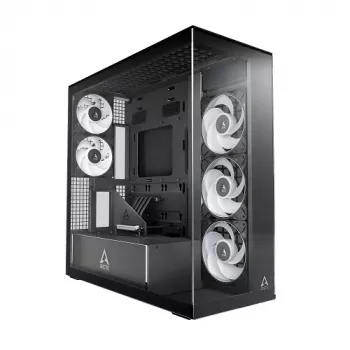 ARCTIC Xtender VG Midi-Tower Κουτί PC, ATX, Μαύρο, διάφανο γυαλί