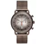 ARMANI AR11169 ανδρικό χρονογράφος ρολόι 43 mm μαύρο καντράν λουράκι δέρμα