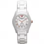 ARMANI AR1418 γυναικείο ρολόι quartz 28mm λευκή κεραμική