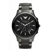 Armani AR1452 ανδρικό κεραμικό ρολόι χρονογράφος 43mm μαύρο