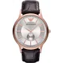 Armani AR9101L Ανδρικό ρολόι quartz με μπρασελέ δέρματος 33mm μαύρο καντράν