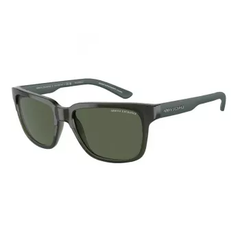 ARMANI EXCHANGE AX4026S83419A unisex ορθογώνιο γυαλί ηλίου μαύρο ματ 56/17/140 mm