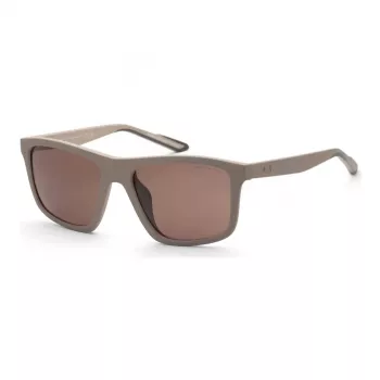 ARMANI EXCHANGE AX4149SU83617 ανδρικό ορθογώνιο γυαλί ηλίου Havana καφέ σκελετό από ασετάτ καφέ φακό πολυανθρακικού 56/18/145 mm