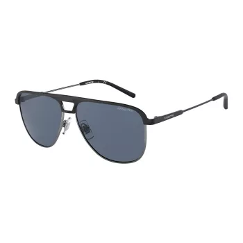 ARNETTE AN3082-733-55 Ανδρικό Ορθογώνια Γυαλιά Ηλίου Ματ Μαύρο Γκρι 57mm