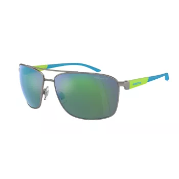 ARNETTE AN3089-745-8N Ανδρικά Ορθογώνια Γυαλιά Ηλίου Ματ Μαύρο Σκούρο Γκρι 65mm
