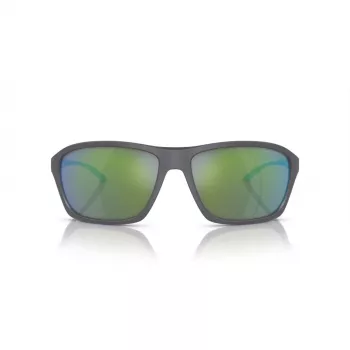 ARNETTE AN4329-28538N unisex γυαλιά ηλίου, ορθογώνια, μαύρος ματ σκελετός, σκούροι γκρι φακοί, 63/17/130 mm