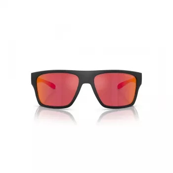 ARNETTE AN4330-27536Q Ορθογώνια γυαλιά ηλίου Ματ Μαύρο Σκούρο Γκρι Ασημί καθρεφτισμένα 63mm