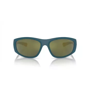 ARNETTE AN4331-29266R ανδρικά ορθογώνια γυαλιά ηλίου - μαύρος ματ σκελετός, σκούροι γκρι επιμεταλλωμένοι κόκκινοι φακοί