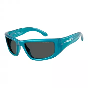 ARNETTE AN4358-298687 ανδρικό ορθογώνιο γυαλί ηλίου, ματ μαύρος σκελετός, γκρι φακοί, 58/19/135 mm