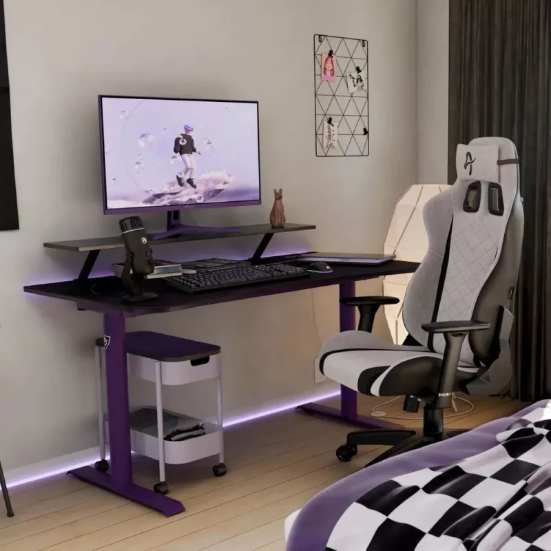 Arozzi Arena Medium Γραφείο Gaming – Μωβ