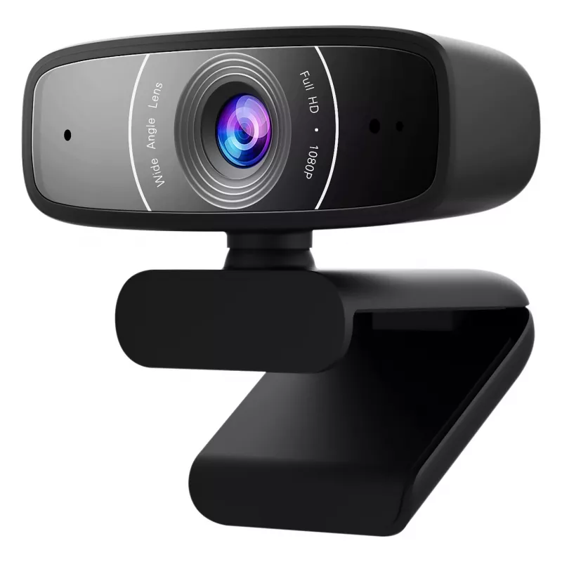 ASUS C3 Webcam - Full HD 1080p - Ενσωματωμένο μικρόφωνο - USB - Μαύρο