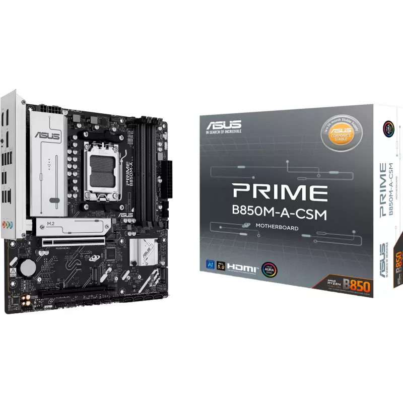 ASUS Prime B850M-A-CSM Micro-ATX Μητρική κάρτα Socket AM5 AMD B850 Chipset