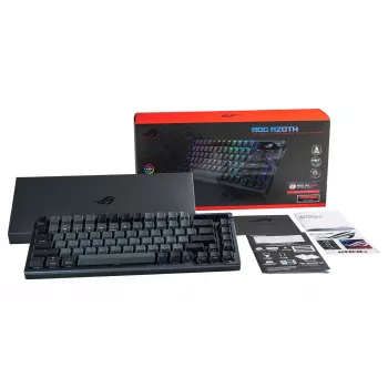 ASUS ROG Azoth 75% Hotswap μηχανικό πληκτρολόγιο, Tri-Mode RGB, OLED οθόνη, PBT keycaps, NX switches, μαύρο