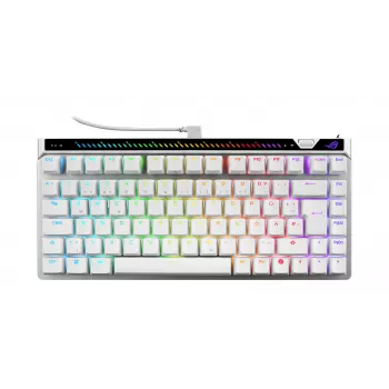 ASUS ROG Falchion Ace 75 HE Πληκτρολόγιο Gaming (Moonlight White, γερμανικό layout, ROG HFX V2 Magnetic Switches)
