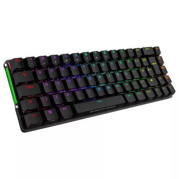 ASUS ROG Falchion NX μηχανικό gaming πληκτρολόγιο, 65% form factor, ROG NX Red switches, ασύρματο/ενσύρματο, RGB backlight, μαύρο