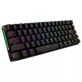 ASUS ROG Falchion NX μηχανικό gaming πληκτρολόγιο, 65% form factor, ROG NX Red switches, ασύρματο/ενσύρματο, RGB backlight, μαύρο