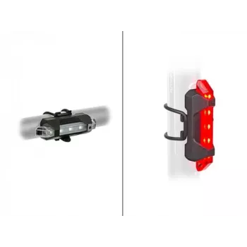 Author A-Stake Mini USB Επαναφορτιζόμενο Σετ Φωτισμού Ποδηλάτου