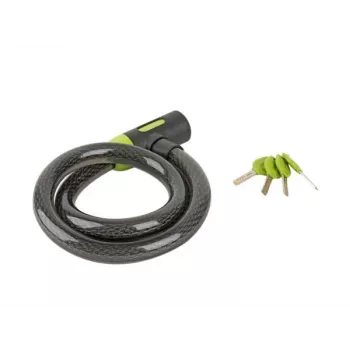 Author κλειδαριά καλωδίου ACL-85 C-Sleeve 25x1000mm κλειδί μαύρο/πράσινο