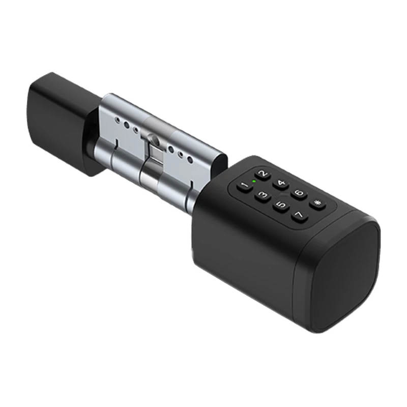 AVATTO SDL-V1-B60 έξυπνος κύλινδρος κλειδαριάς, ευρωπαϊκό προφίλ, 60 mm, δακτυλικό αποτύπωμα, κωδικός PIN, κάρτα εγγύτητας, εφαρμογή Tuya, μαύρος