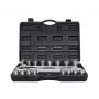 AWTOOLS σετ καρυδάκια 21 τεμ. 3/4 ίντσες 12 σημείων μετρικό με καστάνια και βαλίτσα