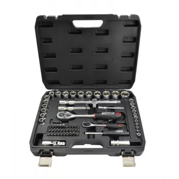 AWTOOLS Σετ καρυδάκια 72 τεμ. 1/2 ίντσες & 1/4 ίντσες υποδοχή BLACK LINE