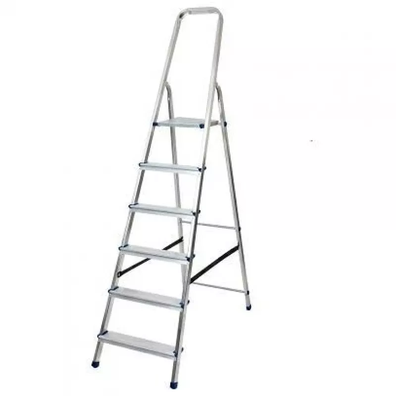 AWTOOLS Αλουμινένια σκάλα 6 σκαλιών 150 kg