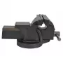 AWTOOLS AW24203 μέγγενη με περιστρεφόμενη βάση, άνοιγμα 100 mm, χυτοσίδηρος, μπλε