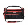 AWTOOLS AW30661 εργαλειοθήκη, 480 x 250 x 250 mm, ανθεκτικό πολυπροπυλένιο, μαύρο με κόκκινες λεπτομέρειες, μεταλλικά κλείστρα, θηλιά για λουκέτο, πτυσσόμενη λαβή, 2 οργανωτές καπακιού