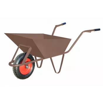 AWTOOLS Καροτσάκι οικοδομής 85L 1,5mm Καφέ με κάλυμμα τροχού