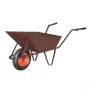 AWTOOLS Καροτσάκι οικοδομής 85L 1,5mm Καφέ με κάλυμμα τροχού