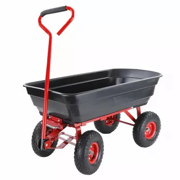 AWTOOLS καρότσι κήπου / ανατρεπόμενο 4 τροχών 75L