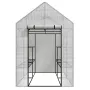 AWTOOLS θερμοκήπιο κήπου λευκό 143x143x195cm
