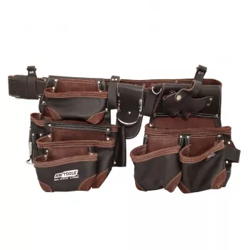 AWTOOLS Professional Ζώνη εργαλείων εγκαταστάτη 14 θήκες Black Line