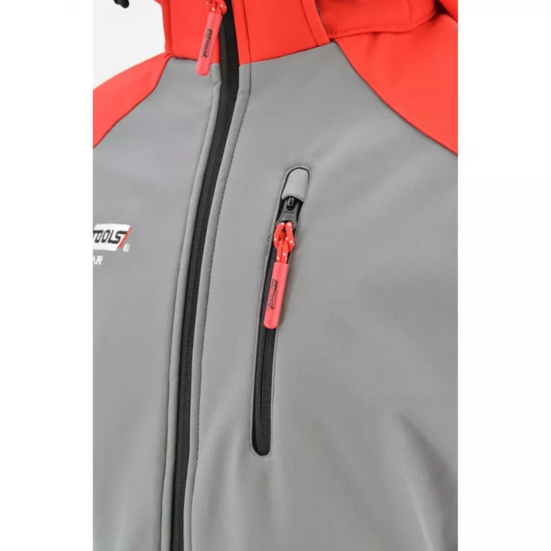 AWTOOLS μπουφάν softshell φούτερ T4 κόκκινο-γκρι L