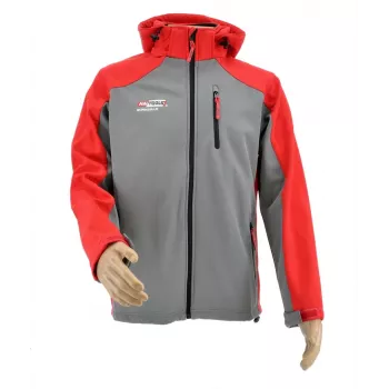 AWTOOLS Μπουφάν Softshell Φούτερ T4 Κόκκινο-Γκρι Μέγεθος S