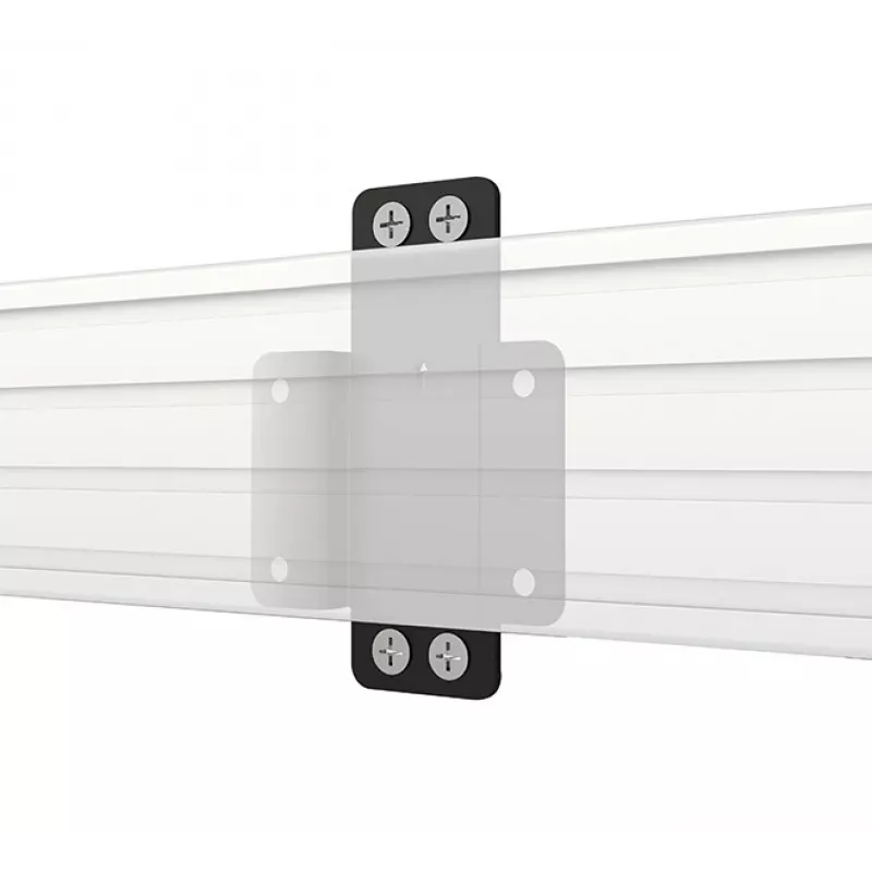 B-Tech SYSTEM X BT8390-WFK2/B Αποστάτης Στήριξης σε Δοκό 19mm Μαύρο