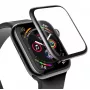 Baseus κυρτή προστασία οθόνης από γυαλί Panzerglas 0,23 mm για Apple Watch 38 mm μαύρο (SGAPWA4-C01)