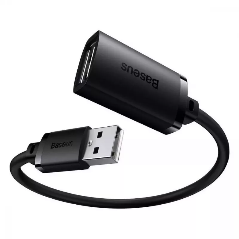 Baseus AirJoy Series Καλώδιο επέκτασης USB 2.0 1,5 m μαύρο