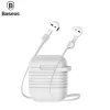 Baseus Apple Θήκη Σιλικόνης με Μαγνητικό Λουράκι για AirPods Pro 2, Γκρι